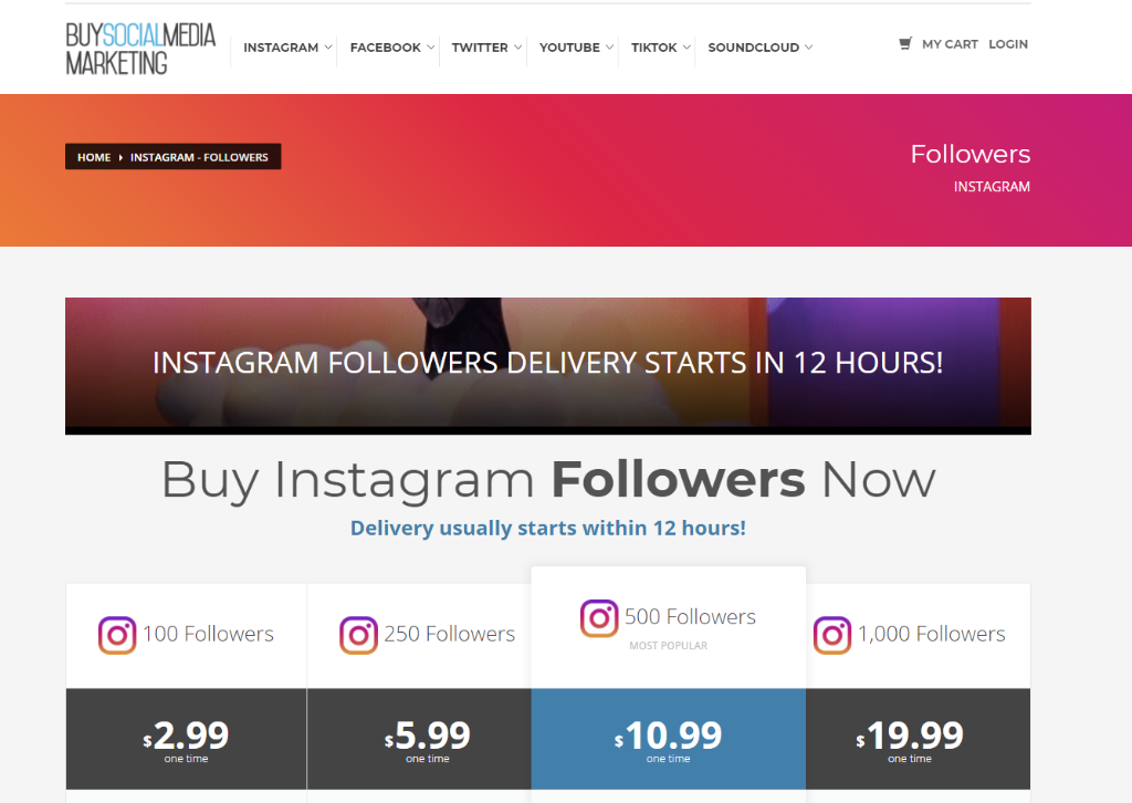 BuySocialMediaMarketing Instagram Followers