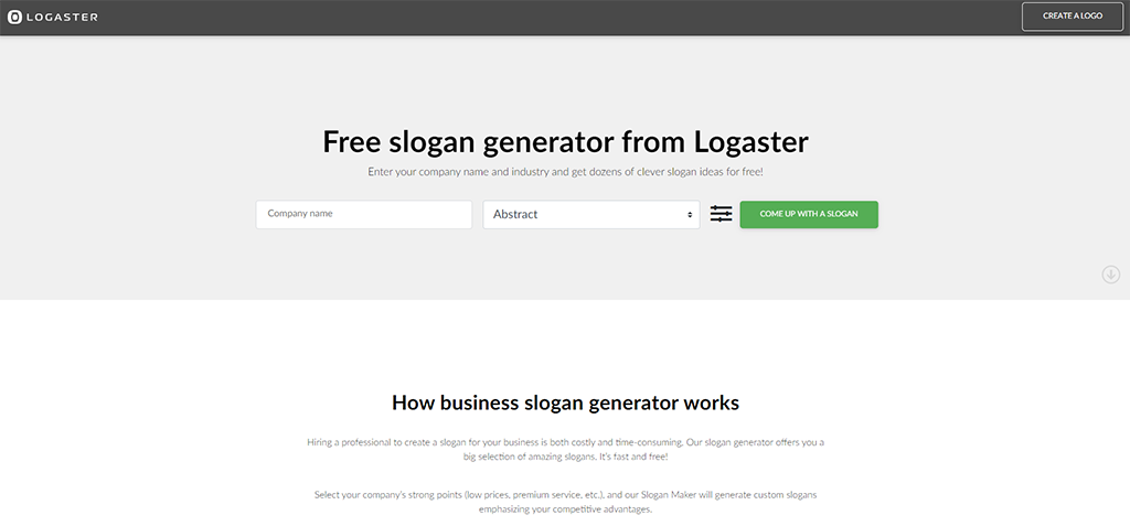 Logaster Slogan Generator