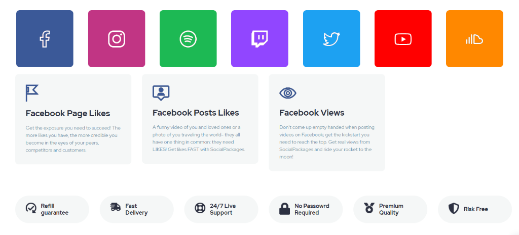 Social Packages Features