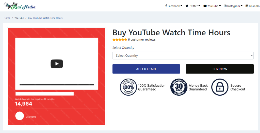 Buy Real Media YouTube Watch Time Hours