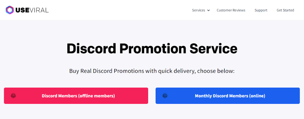 UseViral Discord Members Promotion Service