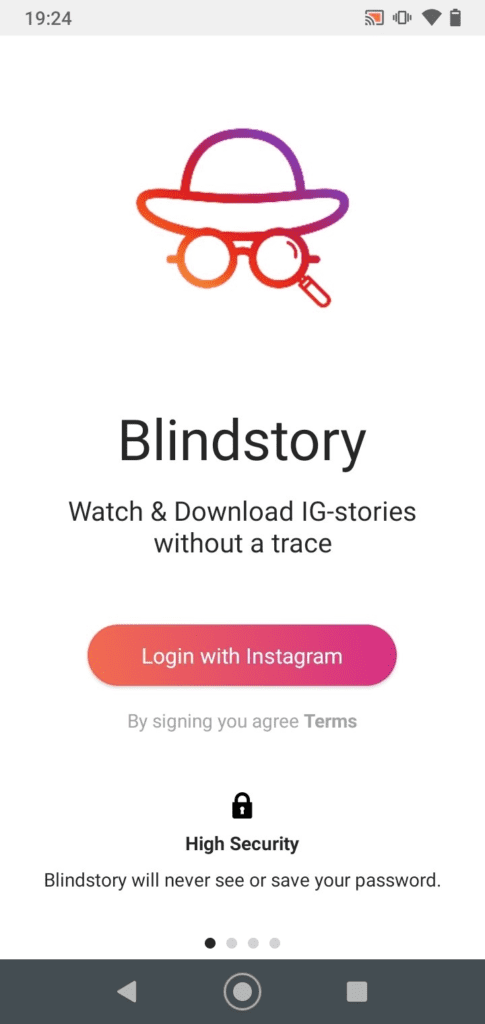 BlindStory app