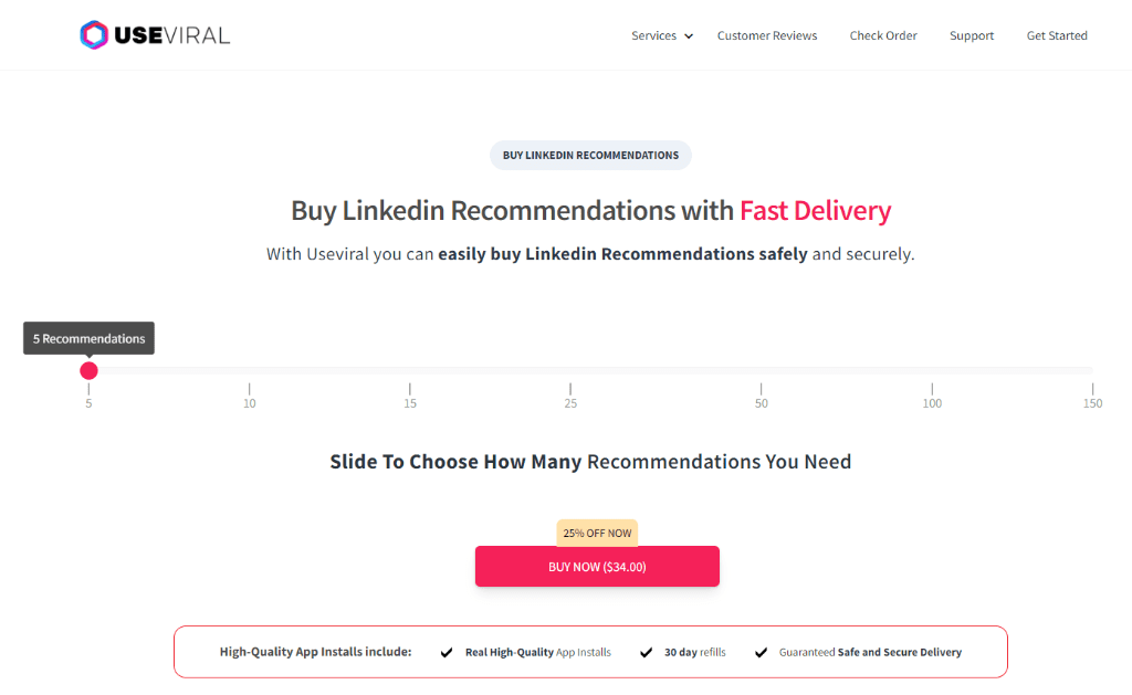 UseViral Buy Linkedin Recommendations