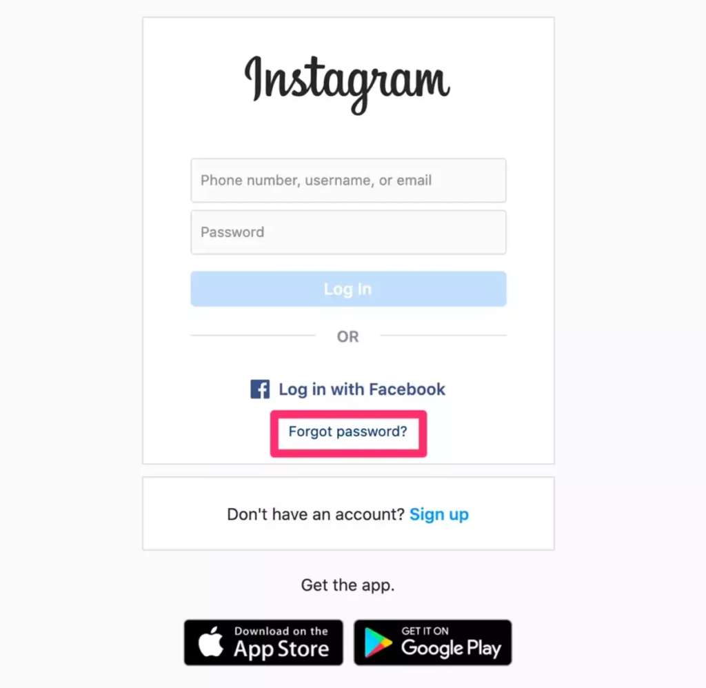 Change The Instagram Password