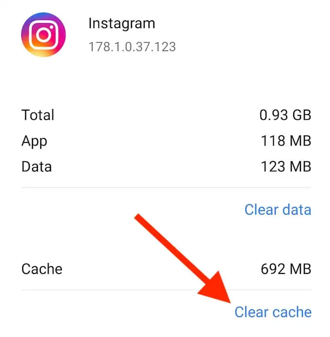 Clear The Instagram App Cache