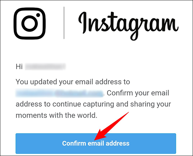 Confirm Email Address