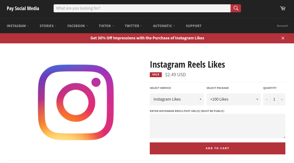 PaySocialMedia Buy Instagram Reels Likes
