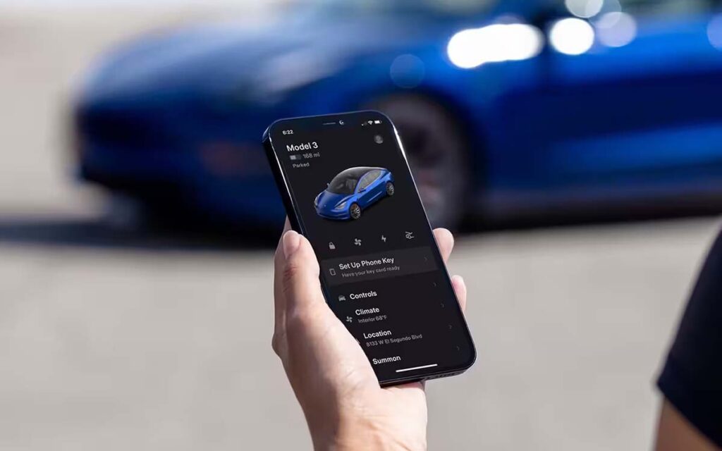 Controlling Tesla cars