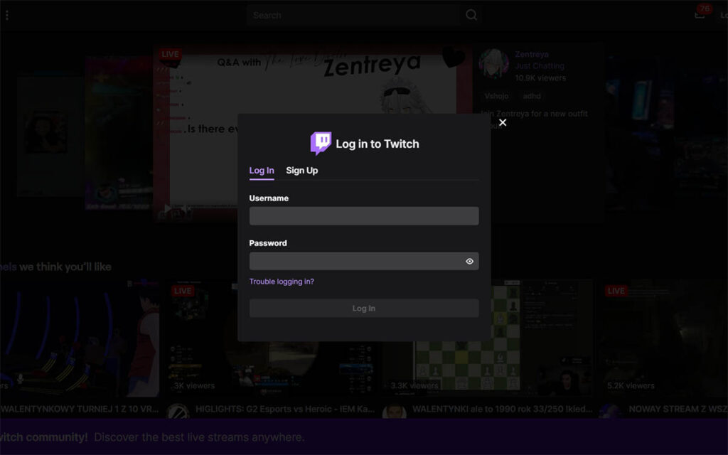 Twitch Password Reset Not Working