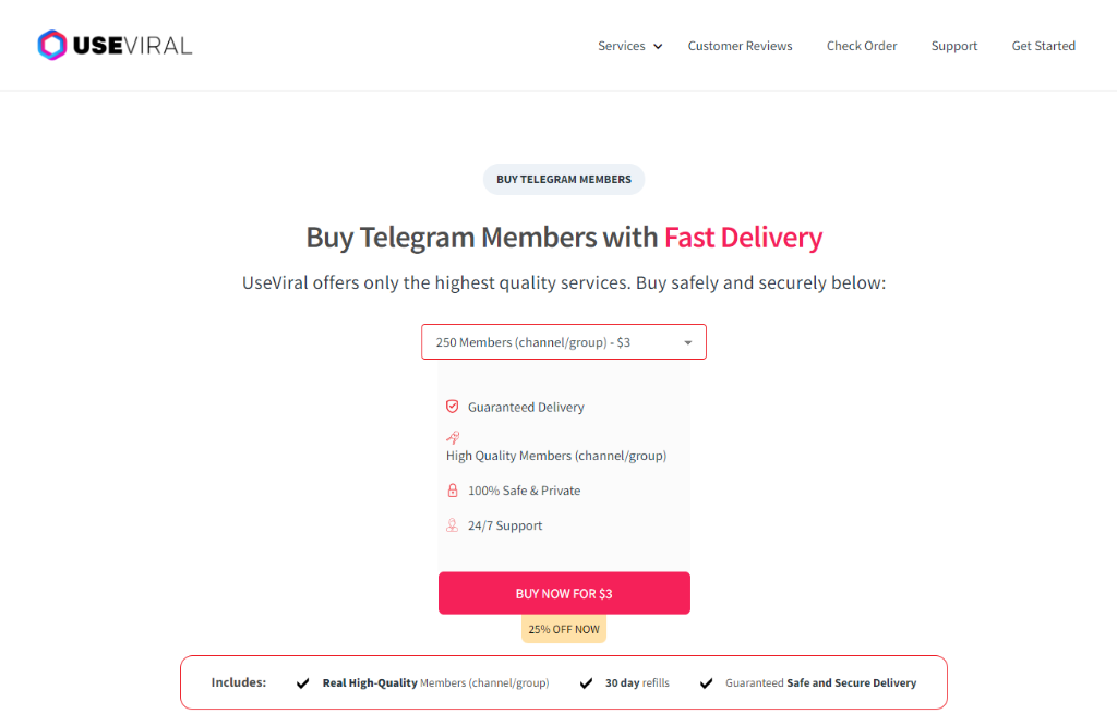 UseViral Buy Telegram Members