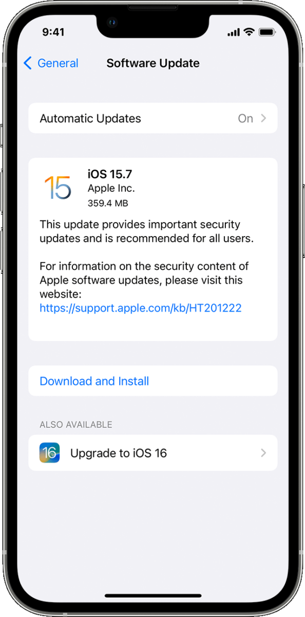 Updating Your iOS