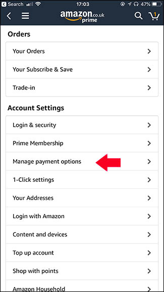 Managing Payment Options on Amazon