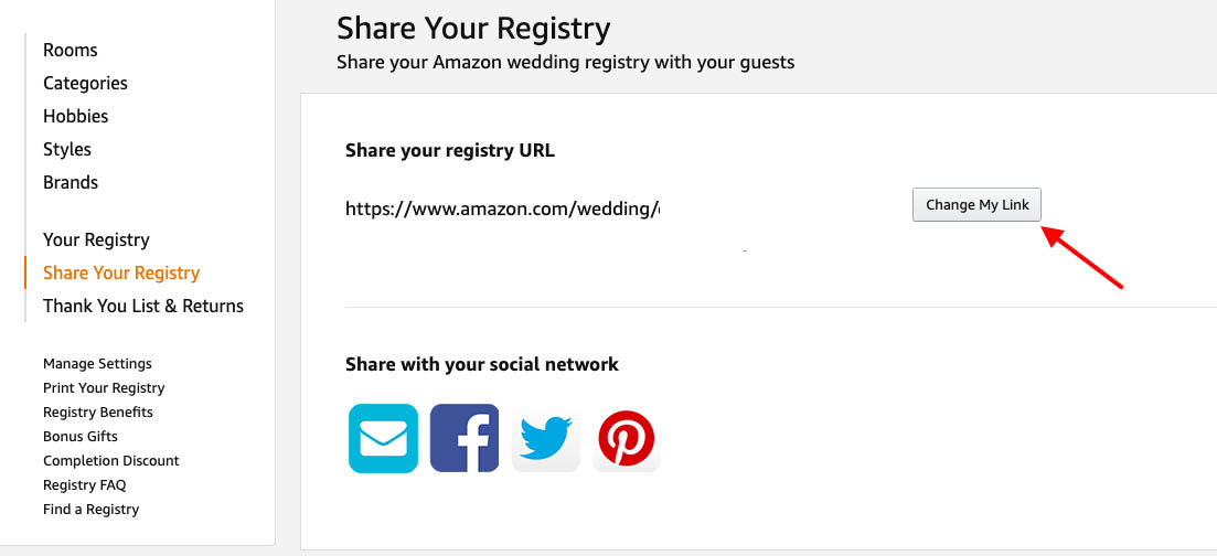 Share Your Registry