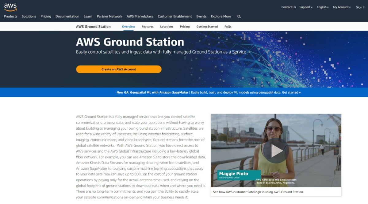 AWS satellite services