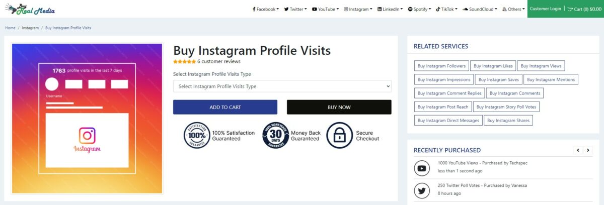 buy real media buy instagram profile visits