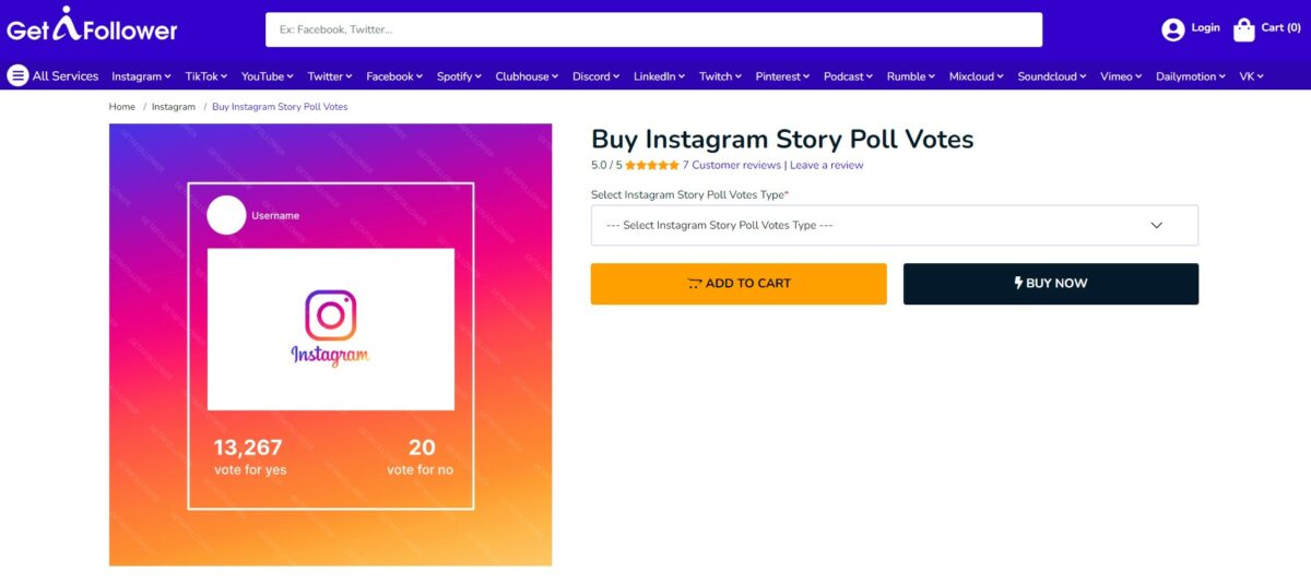 getafollower buy Instagram poll votes