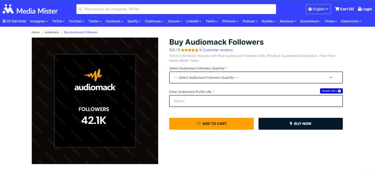 media mister buy audiomack followers