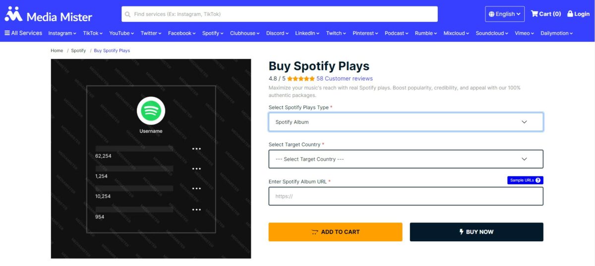 media mister - Best Sites To Buy Spotify Album Plays 