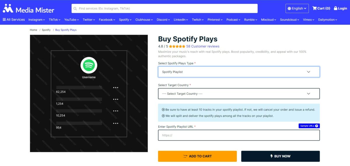 media mister - Best Sites To Buy Spotify Playlist Plays
