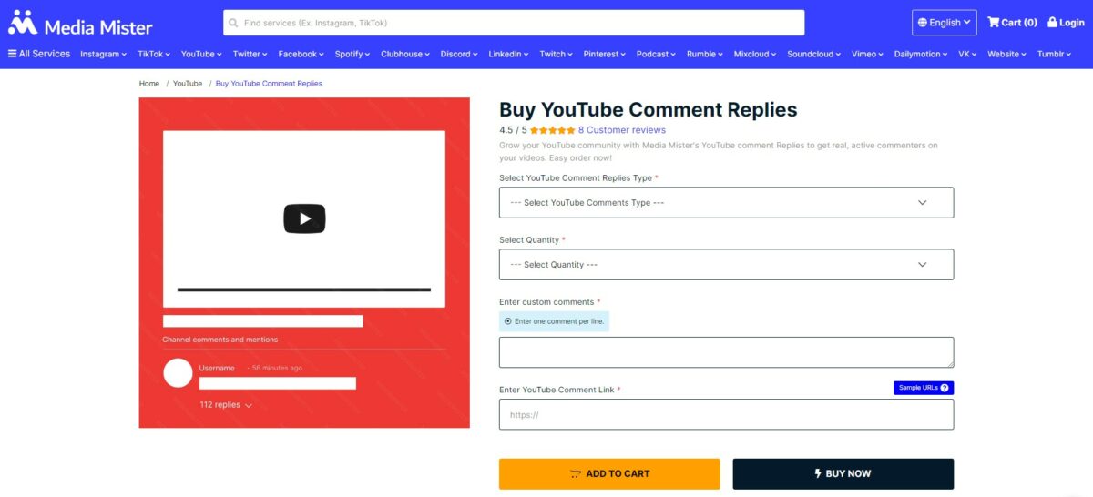 media mister - Best Sites To Buy YouTube Comment Replies