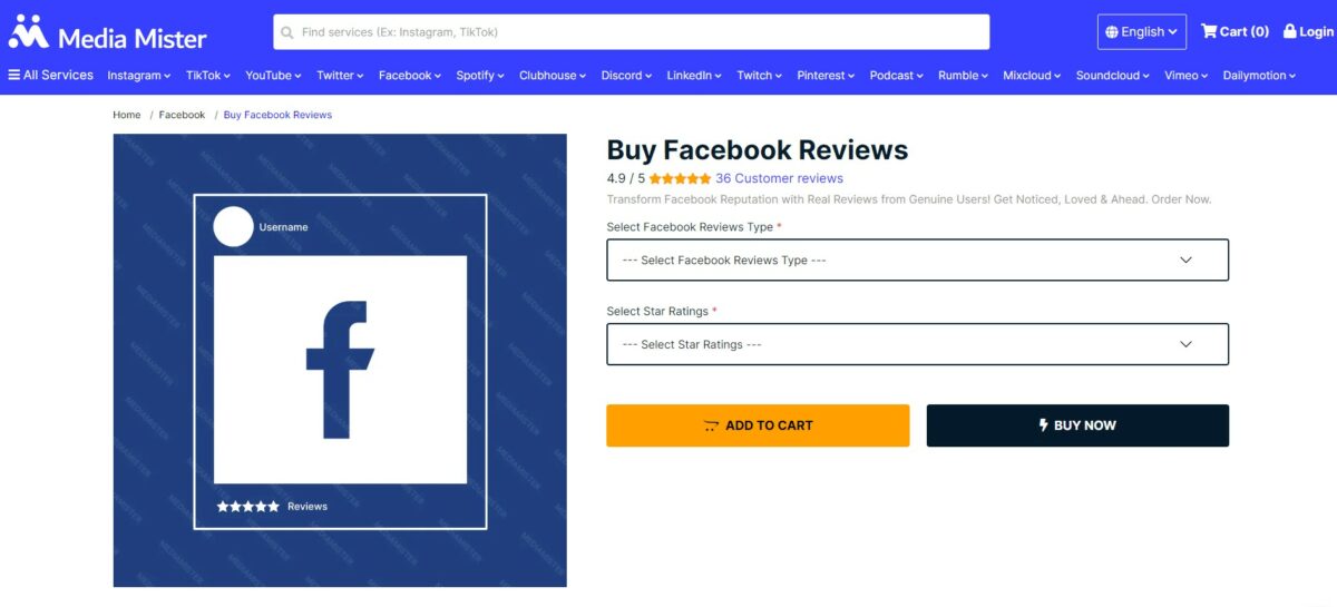 media mister buy facebook reviews