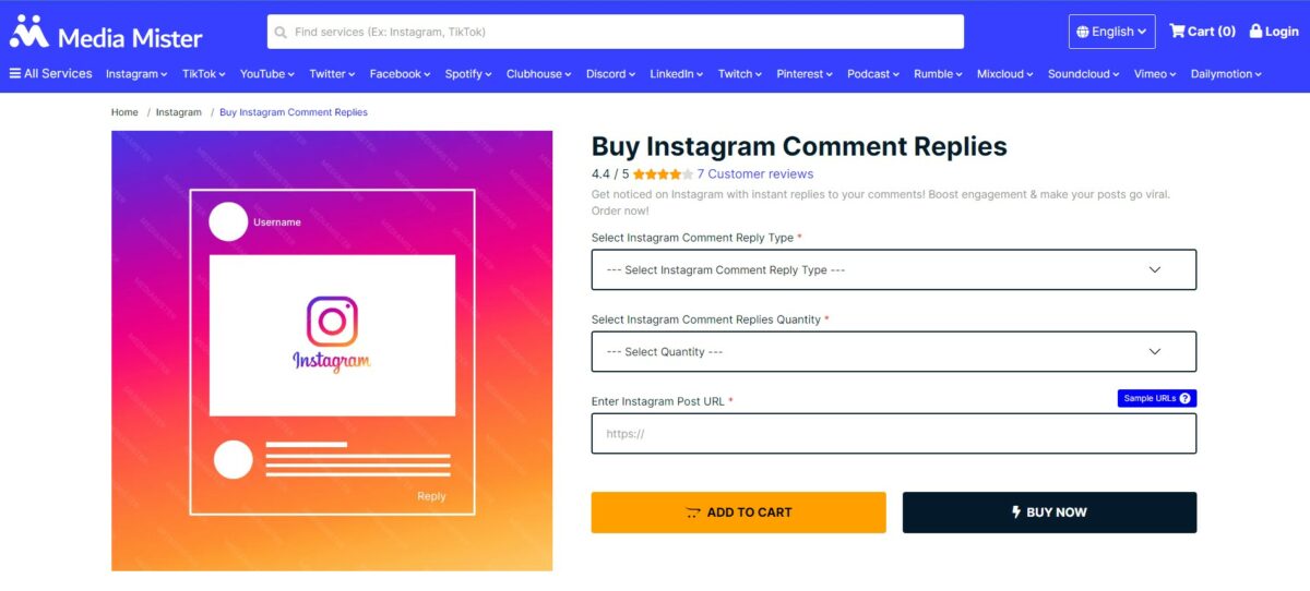 media mister - Best Sites To Buy Instagram Comment Replies 