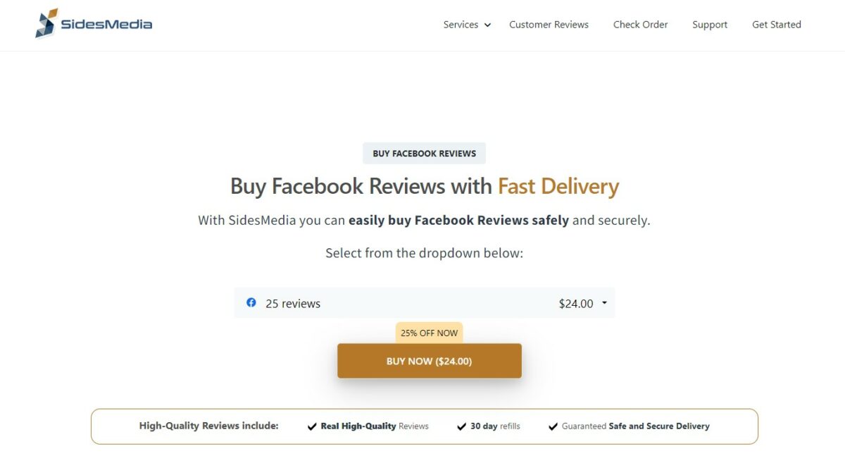 sidesmedia buy facebook reviews