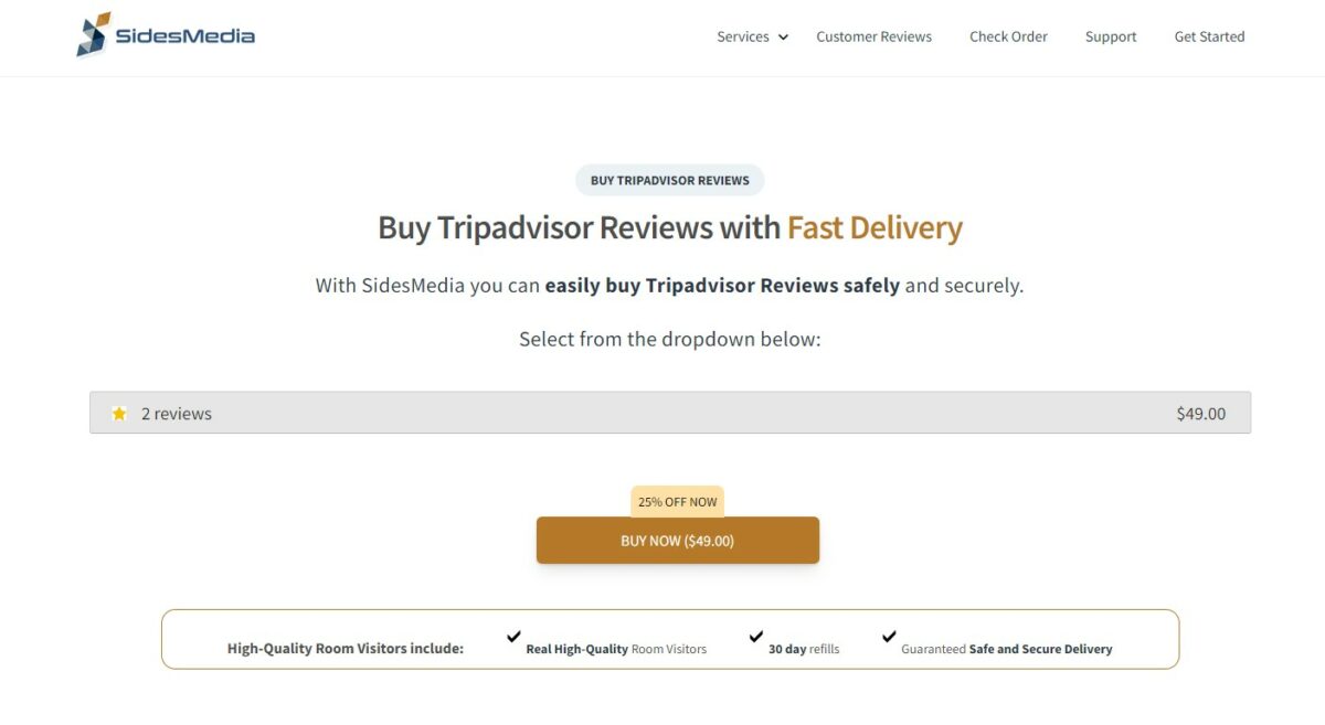 sidesmedia tripadvisor buy reviews