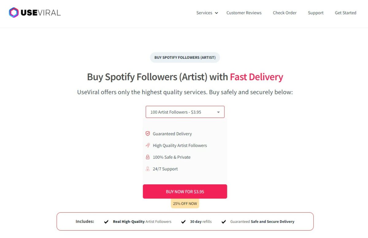 useviral - Best Sites To Buy Spotify Followers