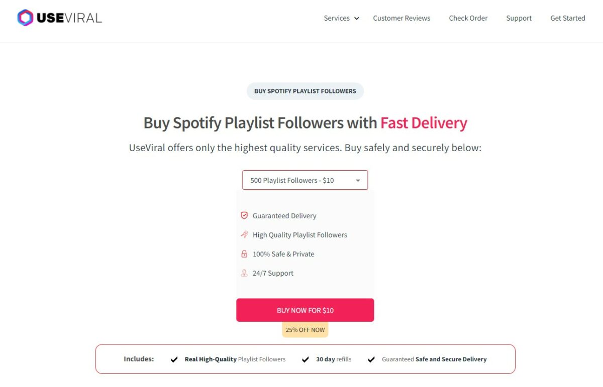useviral - Best Sites To Buy Spotify Playlist Followers 