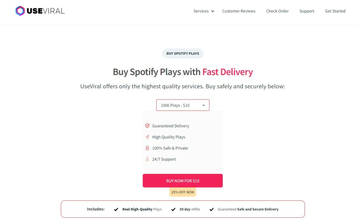 useviral buy spotify podcast plays
