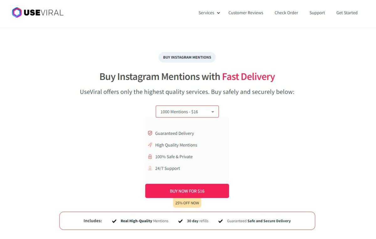 useviral - Best Sites To Buy Instagram Mentions