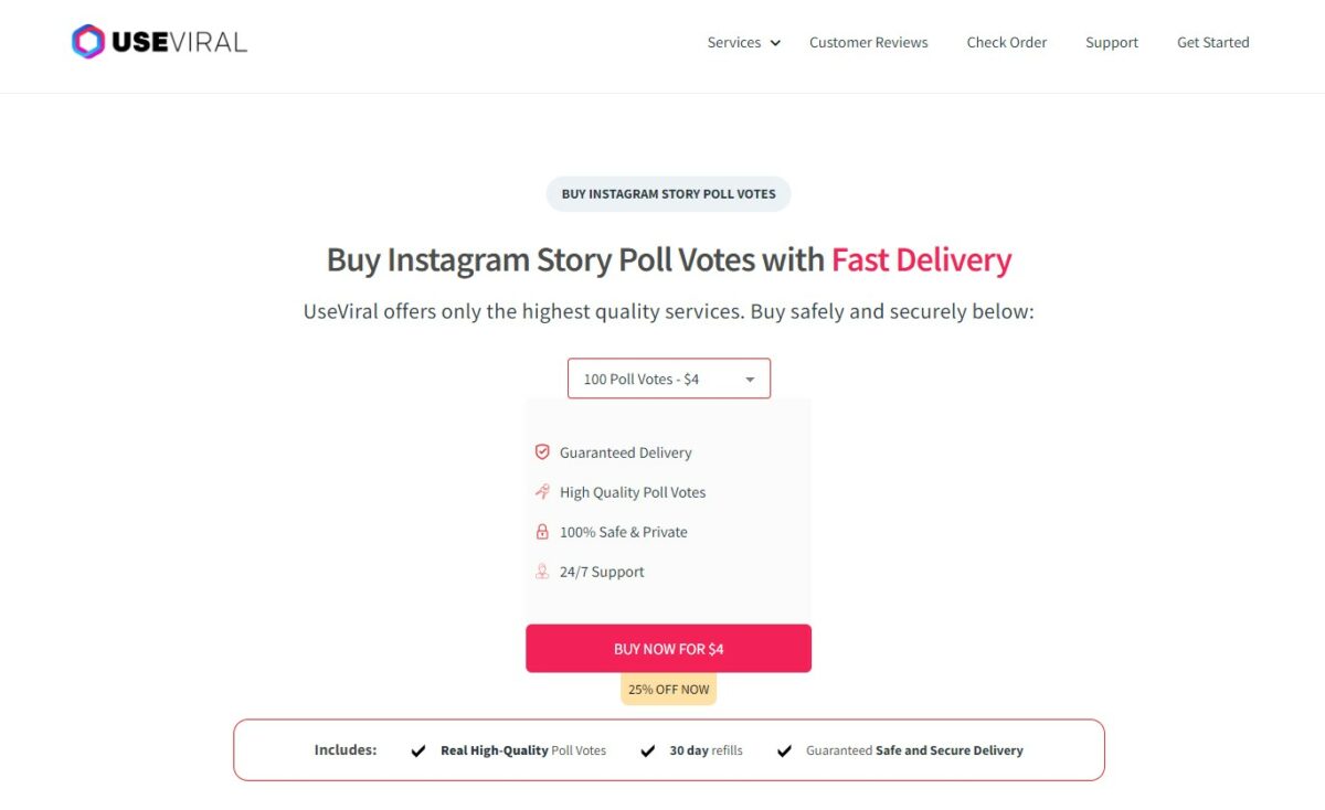 useviral - Best Sites To Buy Instagram Poll Votes