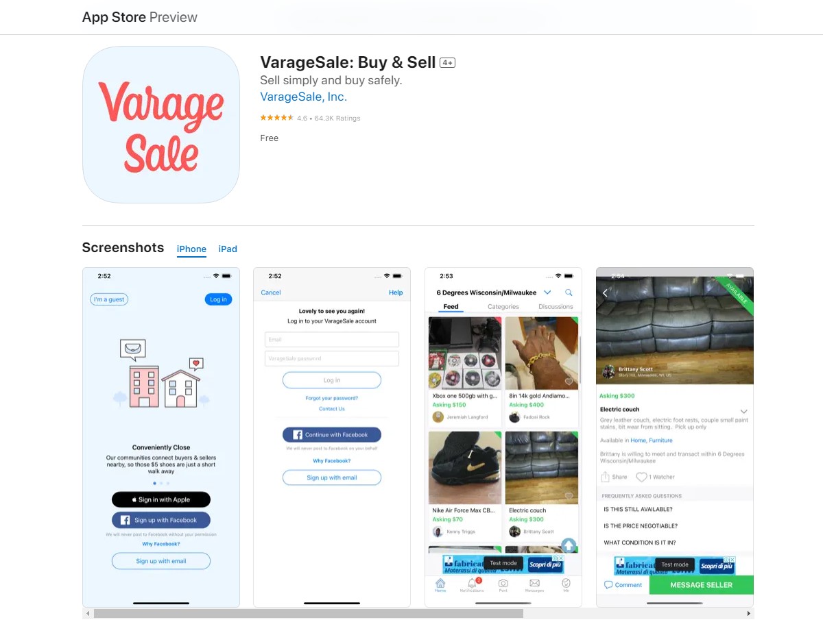 Varage Sale