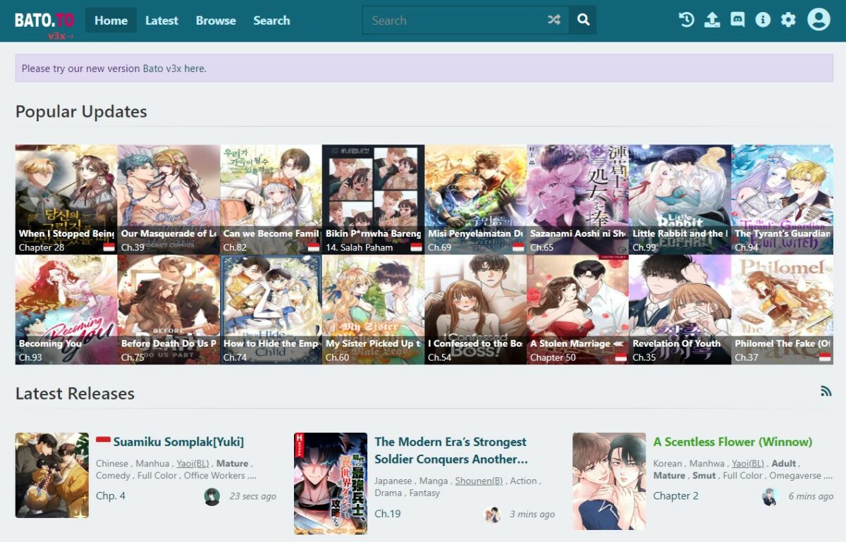 batoto Free Manga Reading Websites