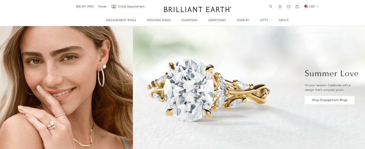 brilliant earth buy moissanite engagement rings
