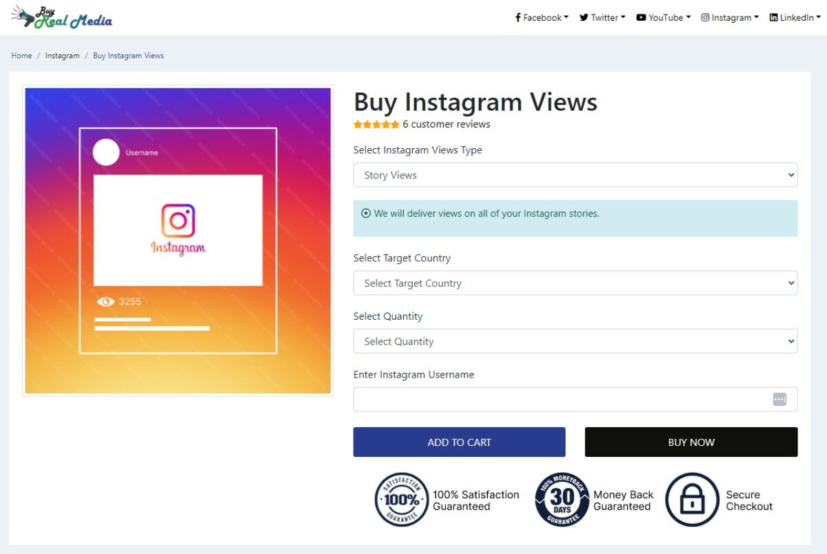 buy real media buy Instagram story views monthly