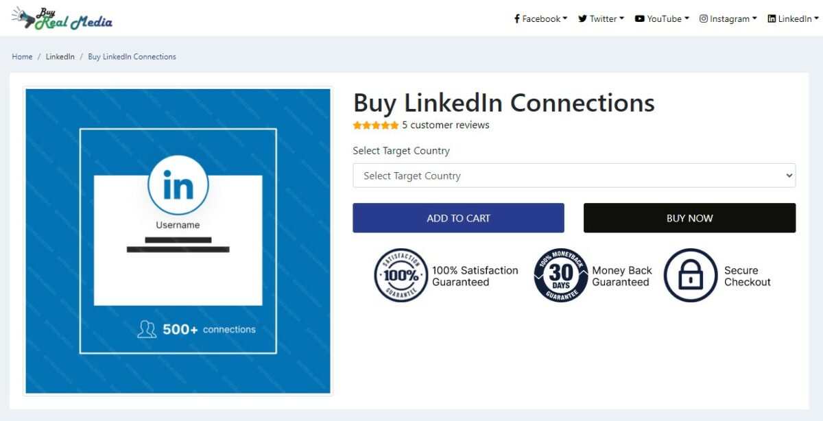 buy real media buy linkedin connections