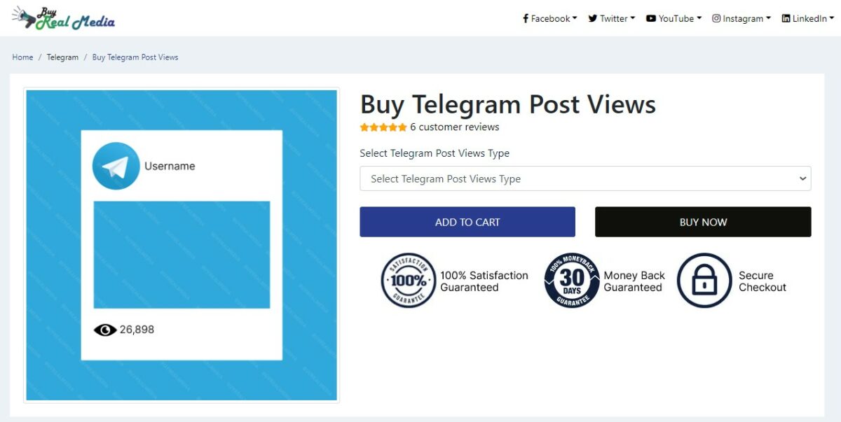 buy real media buy telegram views for post