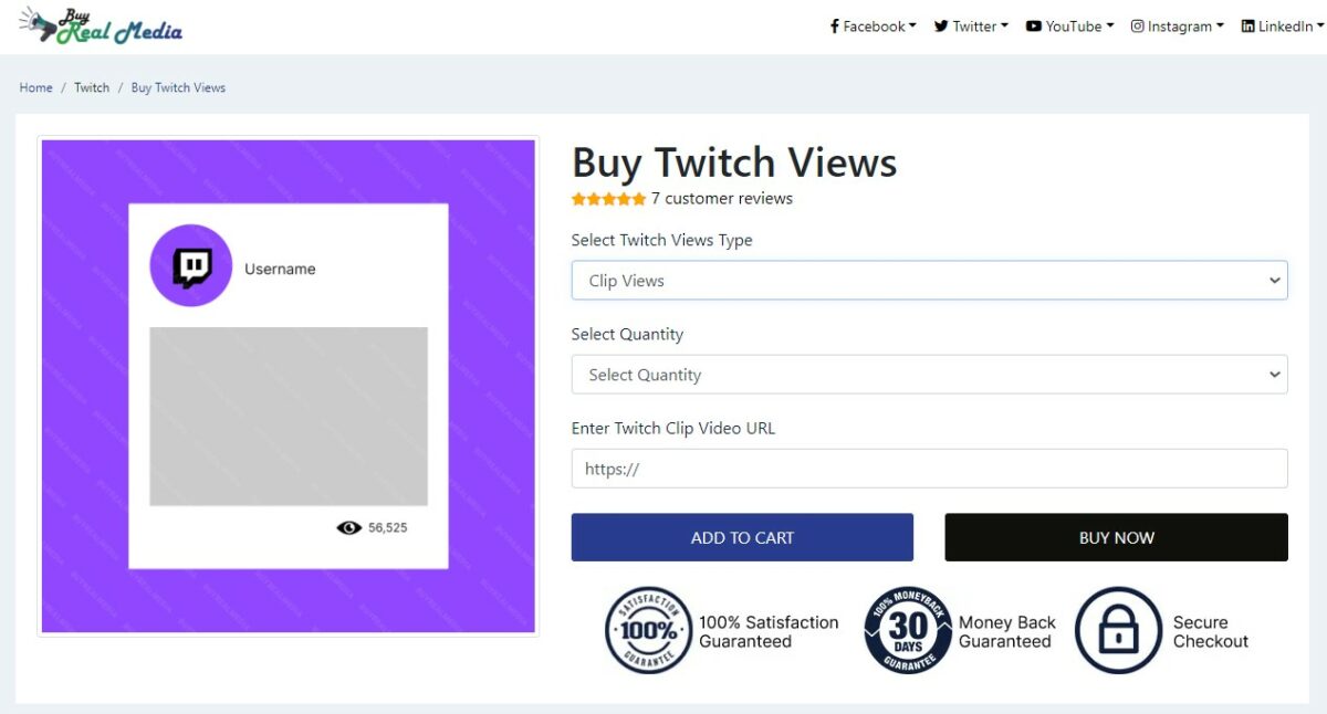 buy real media buy twitch clip views