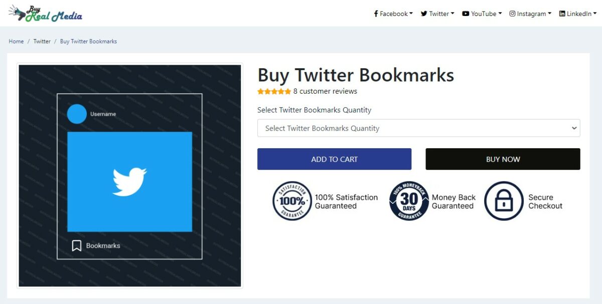 buy real media buy twitter bookmarks
