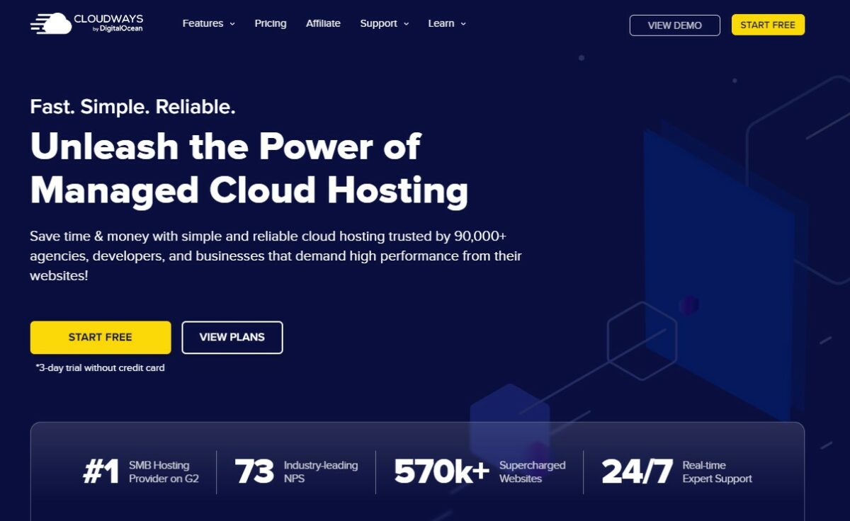 cloudways - Best VPS Free Trials With No Credit Card Required