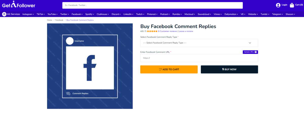 getafollower buy facebook comment replies