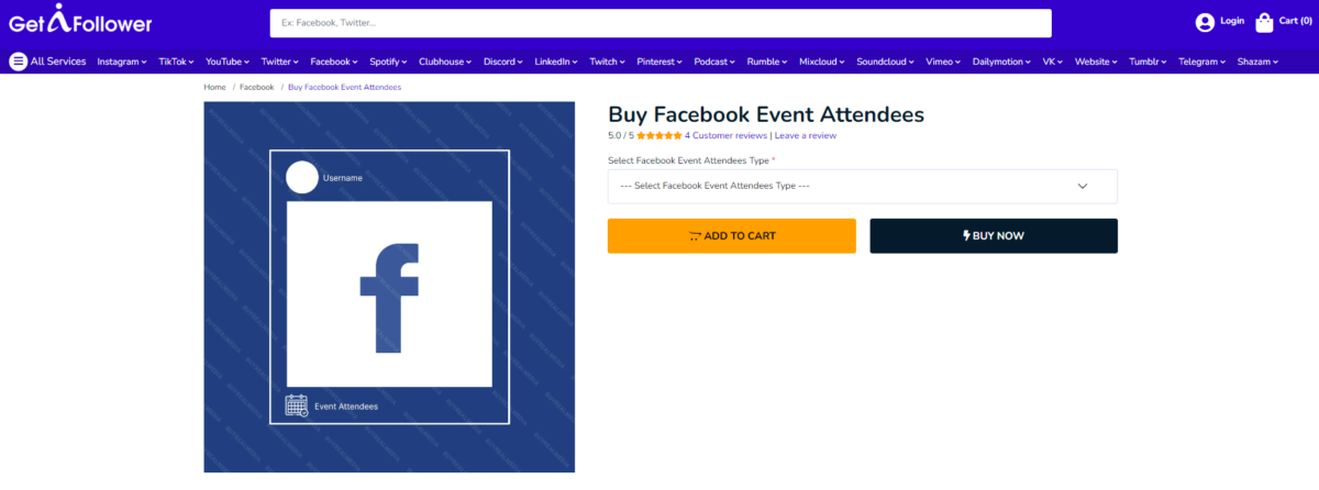 getafollower buy facebook event attendees