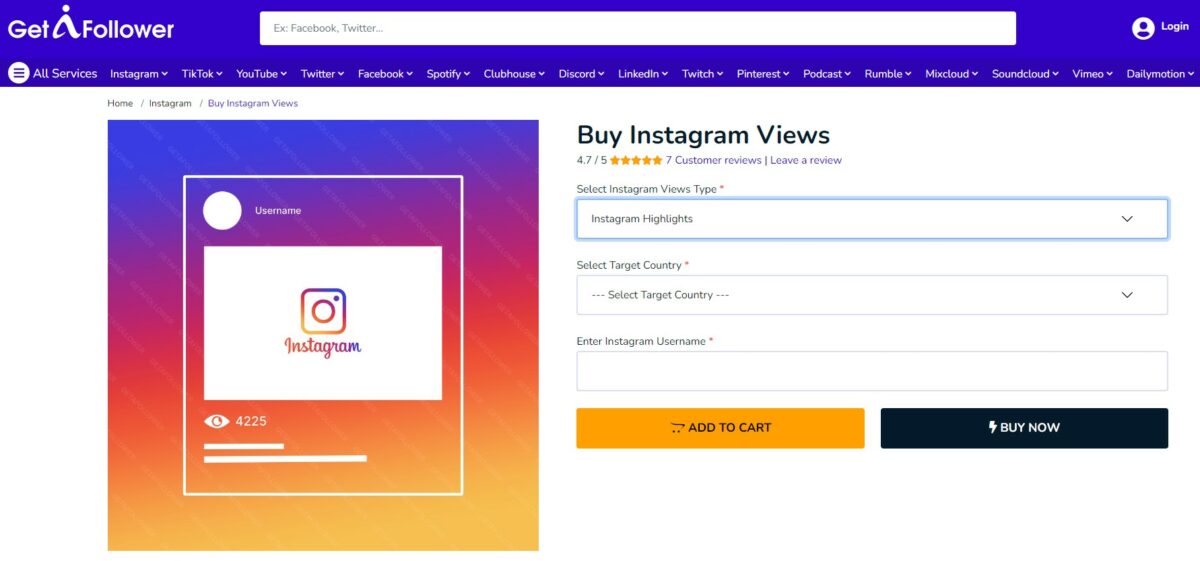 media mister buy Instagram highlight views