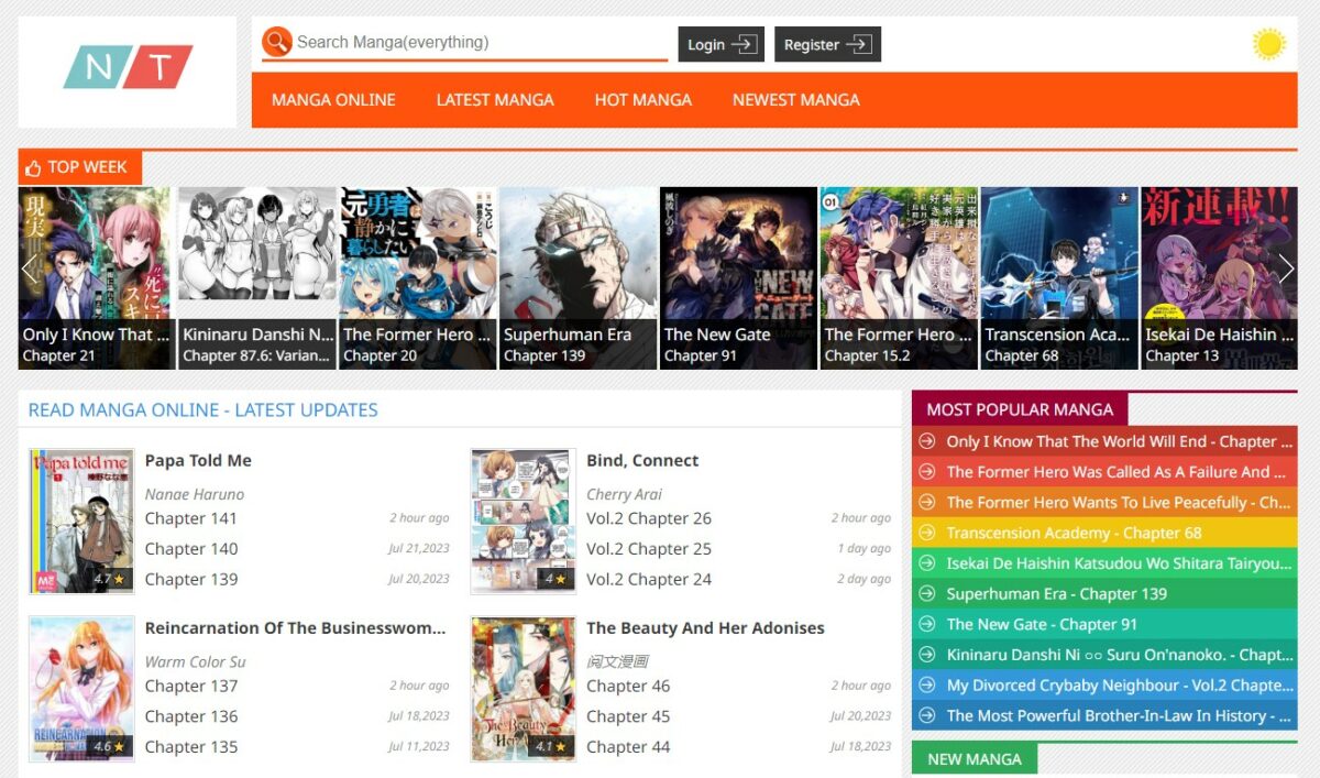 manganato Free Manga Reading Websites