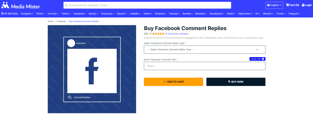 media mister buy facebook comment replies