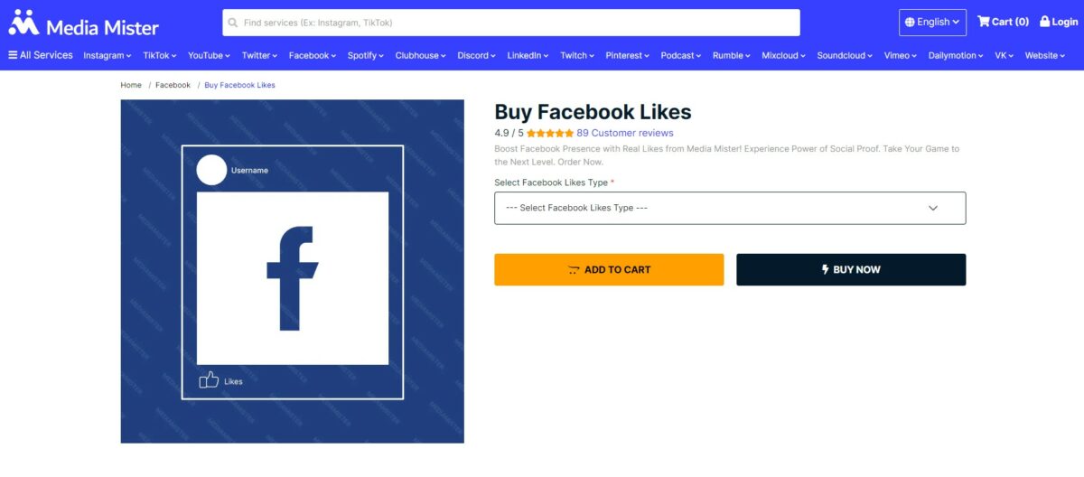 media mister buy facebook post likes