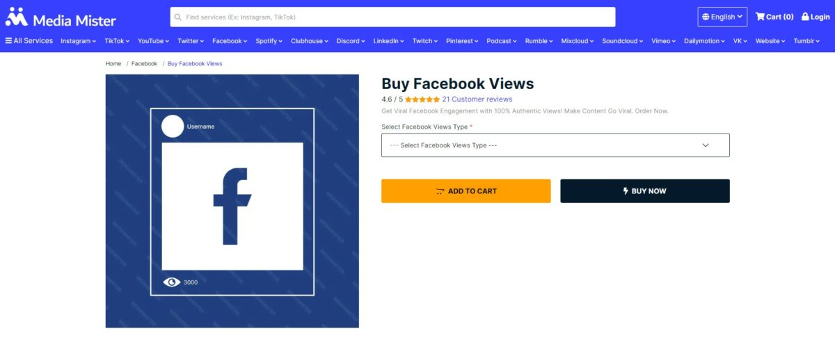 media mister buy facebook views