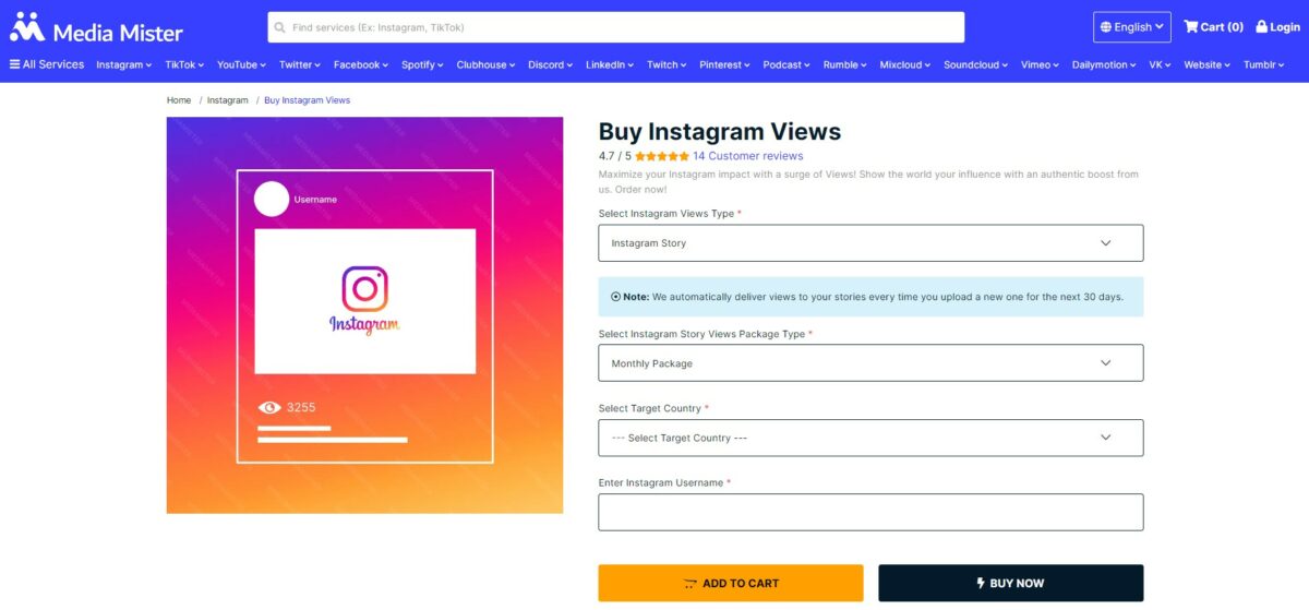 media mister - Best Sites To Buy Instagram Story Views Monthly